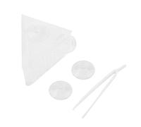 Aquarium Fish Feeder with Suction Cups | Practical Acrylic Design for Live & Dry Food | Feeder for Red Larvae/Brine Shrimp/Blood Larvae | Includes Tweezer & 4 Suction Cups
