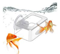 Aquarium Fish Food Feeder - Anti Drift Fish Tank Fixed Food Dispenser, Square Design Feeding Tool for Large and Small Ponds, Automatic Koi Pond, Floating Feeder Accessory for Indoor Outdoor