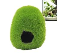 Aquarium Fish Hideout, Moss Cave for Fish Tank, Realistic Spacious Removable Multipurpose Cave for Freshwater and Saltwater Habitat, Betta and Prawn Breeding Shelter