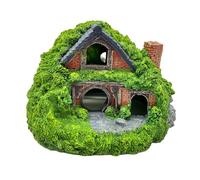Aquarium Fish House - Resin Foamed Cottage Hole, Aquarium Decorations, Small Hidden Shelter, Rustic Fairy Cave, Hollow Tunnel | Decorative Landscape For Tank
