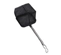 Aquarium Fish Net Fishing Landing Net Rust Proof Resistant Stainless Steel Fishing Net For Catching Fish Shrimp Tank Aquarium Accessories(Black)