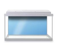 Aquarium Fish Tank Background 90x45 cm - Light Blue Colour Block Static Cling Vinyl Vivarium Terrarium External Application #51333