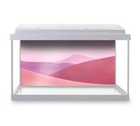 Aquarium Fish Tank Background 90x45 cm - Pink Desert Nature Pattern Static Cling Vinyl Vivarium Terrarium External Application #53148