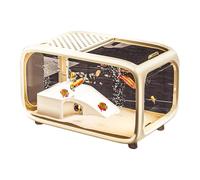 Aquarium Fish Tank - Fish Bowl Landscape Aquarium with Climbing Decor - Clear Living Habitat Landscape Decor with Top Feeding Hole for Aquatic Animals Shrimp Snails Aquatic Planting Betta