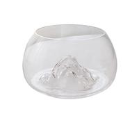 Aquarium,Fish Tank, Glass Iceberg Desktop High Transparent Mini Living Room Home Office Round Small Fish Bowl