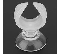 Aquarium Fish Tank Leaf-Shaped Suction Cup Clips for Airline Tube Hose, Adjustabale Clamps for and Salt Water Tanks, 6 Pieces for 15-24mm Tubes (White inner diameter 14.6mm)