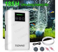 Aquarium Fish Tank Oxygen Pump Charging Dual-Purpose Air Pump Usb Lithium Battery Household Portable Fishing Mute 6000mA Outdoor TD-200B PLATE