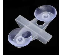 Aquarium Fish Tank PVC Separation Clip Strong Adsorption Support Clamp for Breeding Aquarium Divider 40PCS White, Black for Different Species of Fish (White)