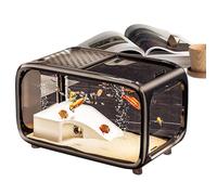 Aquarium Fish Tank - Small Betta Fish Tank Aquarium with Climbing Decor - Clear Acrylic Container Bowl Living Habitat for Turtle Snails Betta Aquatic Planting