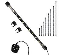 Aquarium Fish Tank Submersible LED Light Lamp Tube Bar White & Blue LED Aquarium Lights - UK Plug (72cm)