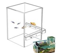 Aquarium Fish Tank - Transparent Acrylic Fish Elevator Tank, Lightweight Fish Bowl |Inverted abovee Water Tank, Water levell Maintenance for Fish Tanks, Stylish Home Aquarium, Fish Bowl for Freshwater