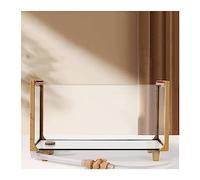 Aquarium Fish Tank with Wood Grain Frame Rectangular Glass Fish Tank Feeding Box Ecological Special Large Transparent Aquarium Turtle Tank Fish tank(Small)