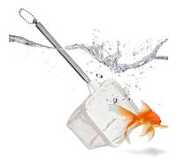 Aquarium Fishing Net Extendable Long Handle with a Fine Mesh Net | Aquarium skimmer for lakes, rivers, streams, seas, gardens, backyards, camping, holidays, travel, shores and summer