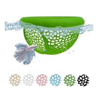 Aquarium Floating Betta Fish Hammock Cave 3D Printed Betta Shrimp Feeder & Hideout Toys Aquarium Feeding Ring Decor Turtle Tank Decorations (Green,S-2.76"x1.38")