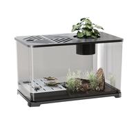 Aquarium For - Spacious Desk Box Aquarium - Modern Panoramic HD Container, Desk Decoration for Betta, Guppy Shrimp, Turtles and Plants with Table Display