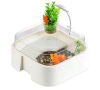 Aquarium for Water Turtles - Escape Proof Terrarium with Lighting, Hermit Crab Habitat and Turtles Terrarium - For Frogs, Snakes, Spiders, Turtles, Geckos, Hamsters, Office