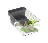 Aquarium for Water Turtles | Multifunctional Habitat with Sunbathing - Terrariums for Animals, for Home, Education, Animal Care, Exploration, Nature, Crayfish, Crabs, Amphibians