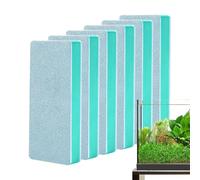 Aquarium Glass Cleaner,Fish Tank Cleaner Set, Stain Removal Aquarium Scrub Pad,Double Sided Sponge,Anti-Scratch Design, Reusable And Washable, Easy To Store, For Algae And Hard Water Stains,9x4x1.2cm