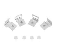 Aquarium Glass Cover Clip Stainless Steel High Strength Anti Sturdy Durable Fish Tank Support Bracket for Aquarium Glass Cover 5mm 6mm 8mm 10mm 12mm 4Pcs (5mm (4 pieces/set))