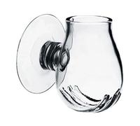 Aquarium Glass Feeding Cup Fish Tank Feeder Brine Shrimp Eggs Red Worms Food Container Transparent Bowl with Suction Cup