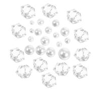 Aquarium Gravel White Fake Pearls Colorful Quartz Crystals Fish Tank Decorative Rocks Small Stone Chips Betta Fish Tank Bottom Sand