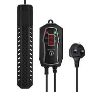 Aquarium Heater 200/300/500W with External Temperature Controller, Submersible Fish Tank Heater with Large LED Digital Dual Displays, Tank Heater Keep Stable Temp for Tropical Fish Betta Turtle, 500W