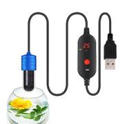 Aquarium Heater, Betta Heater Adjustable USB Powered 15W, Constant Heat Automatic Heater, Small Submersible Heater for Underwater Use