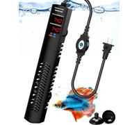 Aquarium Heater for 40-55-75 Gallon, 300W Submersible Fish Tank Water Heater with Accurate Temperature Control, Over-Temp Protect, Auto Shut-Off, Quick Heat up for Saltwater & Freshwater
