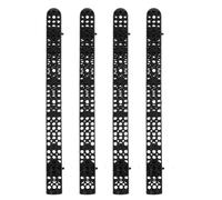 Aquarium Heater Guard 4pcs Detachable Plastic Cover | Black 38cm Size, Fits Glass Aquariums under 2.8cm Diameter, Easy Installation with Suction Parts