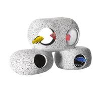 Aquarium Hideaway Rock Cave, Fish And Shrimp Hideouts Shrimp Cave Fish Tank Decoration Aquarium Accessories For Bettas, 16.5x10x7.5cm
