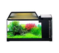 Aquarium Kit - 11.81x5.12x7.28 In Fish Aquarium With LED Light & Water Pump | Polystyrene Small Quiet Pump Kit With Filtration System, Smart Desktop Accessories For Bedroom Living Room Home Decoration