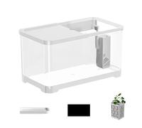 Aquarium Kit | Insight Glass Aquarium Kit | Creative Fish Tank With Basket Tanks | Fish Aquarium Basket Compact Saltwater Tank For Jellyfish, Guppy, Shrimp, Small