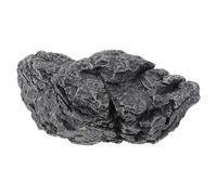 Aquarium Landscape Stone Ornament with Realistic Texture, Resin Black | Stable Placement, Natural Look, for Fish, Aquatic Snails, South American Themed Aquariums and Shrimp Tanks Random Style