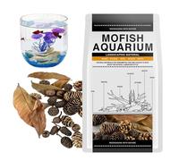 Aquarium Leaf Litter - Tank Additive, Dried Aquatic Debris Mix | Botanical Solution, Sustainable Microfauna Food Enhancer, Natural Shelter Creator Inside Blackwater B