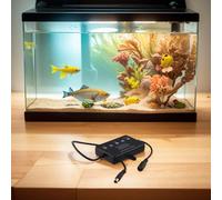 Aquarium Light Lights with LCD Dimming 12-24v - Intelligent Sunrise/Sunset Simulation Memory Display Controller Multi-Level Dimmer Timer for Fish Tank Led Strip Power-Off