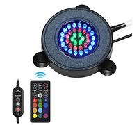 Aquarium Lights - Remote Control 36 LED Fish Tank Light with 16 Color, 4 Lighting Effects, Air Stone Bubble Light for Ponds