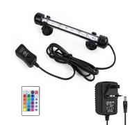 Aquarium Lights, Submersible Fish Tank Lights RGB Multicolor IP68 Waterproof Memory Dimmable Remote Control Underwater LED Lights for Fish Tank, 11 inch Colored