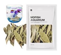 Aquarium Longan Leaves - Organic Breeding Leaf, Fish Resting Leaf for Aquatic Pets | Natural Tank Conditioner for Betta Shrimp Tanks, Relaxing Sheets