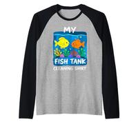 Aquarium Lovers Fish Tank Cleaning Shirt Raglan Baseball Tee