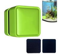 Aquarium Magnet Glass Cleaner - Effective Brush Scraper Cleaner - Aquarium Glass Cleaner | For Freshwater Saltwater Betta Algae Turtle Reptile Terrarium Wall Kitchen Living Room Water Surfaces