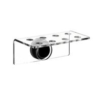 Aquarium Magnetic Coral Frag Rack, Transparent Acrylic Holder with Curved Front for SPS Corals - 5.51 X 2.95 X 2.17 Inch