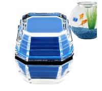 Aquarium Magnetic Glass Cleaner, Fish Tank Glass Cleaner Magnet, Aquarium Cleaning Magnet, No Floating Small Algae Scraper, Adsorb, Glass Within 8 mm Fishing Cleaning Tool for Betta T