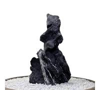 Aquarium Mountain View Stone, Artificial Mountain Hill View Stone, Tree House Bridge Fish Tank Decoration for Aquascaping Landscapes(27cm)