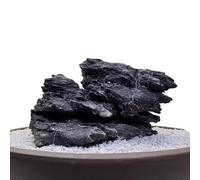 Aquarium Mountain View Stone, Artificial Mountain Hill View Stone, Tree House Bridge Fish Tank Decoration for Aquascaping Landscapes(14cm)