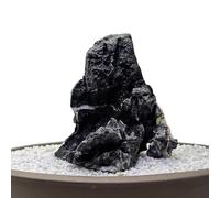 Aquarium Mountain View Stone, Artificial Mountain Hill View Stone, Tree House Bridge Fish Tank Decoration for Aquascaping Landscapes(18cm)