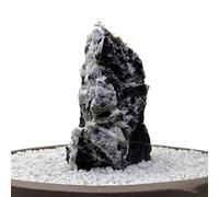 Aquarium Mountain View Stone, Artificial Mountain Hill View Stone, Tree House Bridge Fish Tank Decoration for Aquascaping Landscapes(20cm)