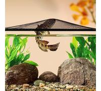 Aquarium Net - Easy Access Polarized Anti-Rebound Lid, Invisible Mesh Screen | Adjustable Fish Tank Top Netting Stand For Home, Office, Lobby, Travel, Pet Store, Breeders, Hobby