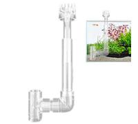 Aquarium Oil Skimmer - Acrylic surfaces Cleaner and Protein Film Remover | Floating Basket Filter with Tube for Home Fish Tanks, Debris Extractor Accessory for Clear Water Clean Aquatic Environments