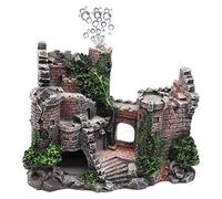 Aquarium Ornament Aquarium Decoration Stone Castle Resin Hide House Fish Tank Aquarium Accessories for Small Shrimp Turtle Fish Tank Accessories