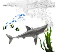 Aquarium Ornament, Shark - Sturdy Landscape Decoration with Adjustable, Position Artificial Decoration for the Workplace Home | Multipurpose Outdoor Indoor Utility